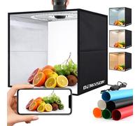 Light Box Fotografico 40x40 cm Set Studio Fotografico Portatile con 120 LED Luci