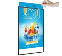 Light Box LED Pubblicitaria Ultra-Sottile, Cornice Poster Retroilluminata con Design Estraibile, Display LED Luminoso per Parete, Scrivania o Sospeso, Ideale per Negozi, Cinema, Ristoranti e Caffè A1