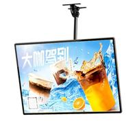 Light Box Led Ultra Sottile Con Snap-in, Menu Board Illuminato A Led, Espositore Poster Illuminato Con Asta Telescopica, Per Ristoranti Caffè Negozi Cornice Pubblicitaria Horizontal 50 * 100cm