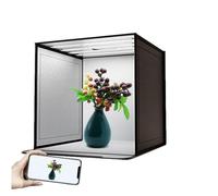 Light Box Product Photo Booth - Negozio di sfondo LED dimmerabile portatile | Studio fotografico pieghevole 44x44cm per fotografia, scatola leggera fotografica compatta per prodotti, per