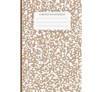 Light Brown Marble Notebook, Neutral Aesthetic Wide Ruled Journal for School Notes and Journaling 6x9, matte cover: Soft neutral marble design with ... for everyday notes, journaling and planning