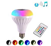 Light Bulb 2 In 1 Bluetooth Led Color Remote Control E27 Music Speaker RGB Speaker Intelligent Color Bulb Special Bulb for Music And Music Player