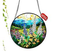 Light Catcher - 21.8cm/8.58inch Flower Puzzle Decorative Rainbow Maker | Wall Light Catchers For Window | For Outdoor Home Garden Patio Balcony Tree Door Living Room Bedroom Kitchen