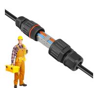 Light Connector - Flame Retardant Nylon, Standard Size Connection Box Waterproof | Screw Lock And Push Type Electrical Junction Box, Outdoor Cable Connectors For Home, Garden, Industrial