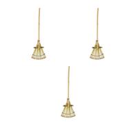 Light Green Bamboo Hand Rake Set 3Pcs Japanese Design Garden Sand Tools