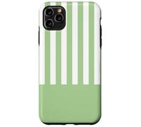 Light Green Stripes Color Block Vertical Lines Striped Custodia per iPhone 11 Pro Max