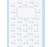 Light grey and blue Cherry Blossom Notebook - 110 Lined Pages for Your Thoughts: Perfect for School, Work & Personal Journaling