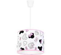 Light-Home - MINNIE - Lampadario a Sospensione - Lampade a Sospensione in Metallo con Paralume Moderno - E27-1-Luce 20 cm - Bianco e Rosa