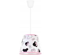Light-Home - MINNIE - Lampadario a Sospensione - Lampade a Sospensione in Metallo con Paralume Moderno - E27-1-Luce - Bianco e Rosa