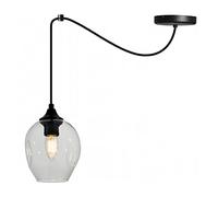 Light-Home Spider Prage Lampadario a Sospensione - Lampadario Ragno - Lampade a Sospensione in Vetro con Paralume Moderno - 1 Luce - E27 - Trasparente