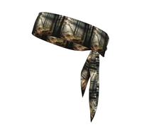 Light in the Forest - Fascia per capelli sportiva unisex, adatta per viaggi all'aperto e vari sport.