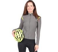Maglia Castelli Tutto Nano RoS Rosso Corsa manica lunga grigio giallo fluo donna - S