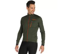 Castelli Go Gore-tex Infinium™ Windstopper® Jacket Verde 2XL Uomo Military Green / Fiery Red