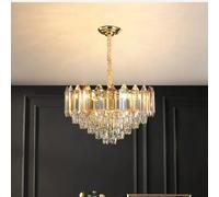 Light Luxury Home Decoration Living Room Ceiling Crystal Chandelier Hotel Dining Room Light Master Bedroom LED Lighting