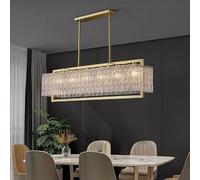 Light luxury Living room Copper Pendant light Postmodern Glass Chandelier Bedroom Restaurant Dining table LED Lighting