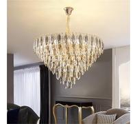 Light Luxury Small Duplex Living Room Large Chandelier Crystal Simple Hotel Lobby Pick Empty Villa Staircase LongChandelier