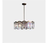 Light Luxury Stainless Steel Crystal Chandelier Black, Dimmable, Ceiling Lamp, Living Room Lighting Interior