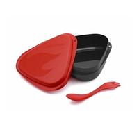 Light My Fire BPA-Free Impermeabile Snap Scatola per la conservazione degli Alimenti - Set di 2, S-Snap-Tri Red/Orange, Red/Orange