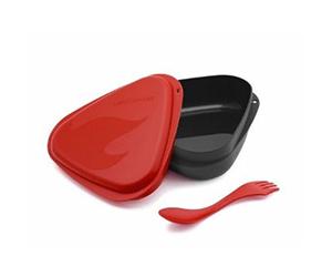 Light My Fire BPA-Free Impermeabile Snap Scatola per la conservazione degli Alimenti - Set di 2, S-Snap-Tri Red/Orange, Red/Orange