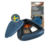 Light My Fire Saliera e Pepiera - Porta Condimento da Viaggio - Set Spezie da Viaggio Porta Spezie Portatile - Contenitore Multispezie e Porta Sale per Picnic e Campeggio, senza BPA,HazyBlue