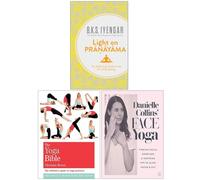 Light on Pranayama, The Classic Yoga Bible & Danielle Collins' Face Yoga 3 Books Collection Set