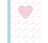 Light Pink Bow Kawaii Teddy Bear Coquette Composition Notebook College Ruled: Lined Journal with Index & 102 Numbered Pages | 7.5 x 9.75 in
