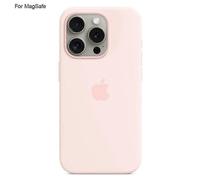 (Light Pink) iPhone 15 Pro Case with MagSafe, Liquid Silicone Protective Cover, Slim Fit, Anti-Scratch Anti-Drop Shockproof Phone Case