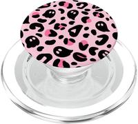 Light Pink Leopard Print Hot Pink Cheetah Halloween Ghost PopSockets PopGrip per MagSafe