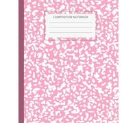 Light Pink Marble Composition Notebook, Wide Ruled School Notebook for Students, Aesthetic Marble Journal for Class Notes, 7.5 x 9.25: Stylish marble ... class notes, journaling and everyday writing