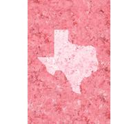 Light Pink State of Texas Notebook with a Dark Pink Background, 100 Lined Pages, Cream Paper: A tasteful, artful journal that blends Lone Star pride with contemporary design