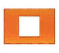 LIGHT - PLACCA 2 POSTI ARANCIO GEL