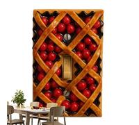 Light Plate Cover - 4.49x2.8x0.59 Inches Cherry Pie Style Resin for Wall Guard, Decorative Design with Switch Protector, Hotel Spaces for Indoor Bathroom, Kitchen, Bedroom, Living Room, Garage, School