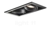 Light Point Ghost Faretto da incasso a soffitto LED 2 fuochi, nero - 20 cm