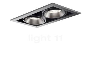 Light Point Ghost Faretto da incasso a soffitto LED 2 fuochi, titanio - 20 cm