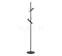Light Point Spirit F1 Lampada da terra LED, nero/oro rosa