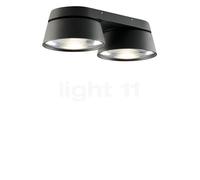 Light Point Vantage Lampada da soffitto e parete LED 2 fuochi, nero - 13 cm