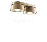 Light Point Vantage Lampada da soffitto e parete LED 2 fuochi, ottone - 13 cm
