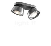 Light Point Vantage Lampada da soffitto e parete LED 2 fuochi, titanio - 10 cm