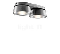 Light Point Vantage Lampada da soffitto e parete LED 2 fuochi, titanio - 13 cm