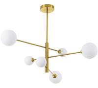 Light Prestige Dorado lampada da soffitto 6x40 W bianco-oro LP-002/6P