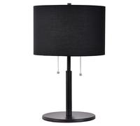 Light Prestige Fogo lampada da tavolo 2x15 W nero LP03042TBK