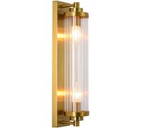 Light Prestige Lorenzo lampada da parete 2x40 W trasparente-oro LP-2960/1WGD