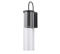 Light Prestige Manacor lampada da parete 1x50 W nero-trasparente LP-232/1WBK