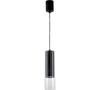 Light Prestige Manacor lampada sospesa 1x50 W nero-trasparente LP-232/1PBK