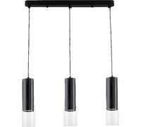 Light Prestige Manacor lampada sospesa 3x50 W nero-trasparente LP-232/3LBK