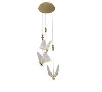 Light Prestige Mariposa lampada sospesa 3x24 W trasparente-oro LP-1715/3P