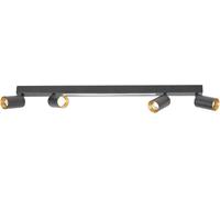 Light Prestige Perugia lampada da soffitto 4x50 W nero-oro LP-0703/4CBK