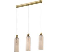 Light Prestige Piega lampada sospesa 3x40 W oro-ambra LP-939/3LAMBER