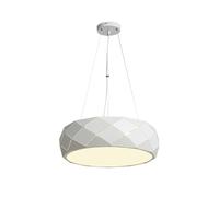 Light Prestige Reus wisząca biała, Metallo, E27, 60 W, Bianco, 47 x 47 x 120 cm