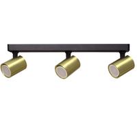 Light Prestige Snow lampada da soffitto 3x50 W nero-oro LP-731/3WGD